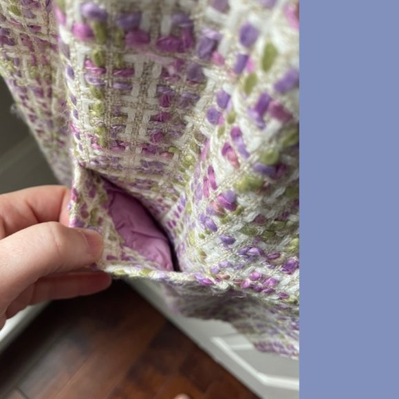 Karen Scott Purple & Green Tweed Suit - Picture 6 of 13